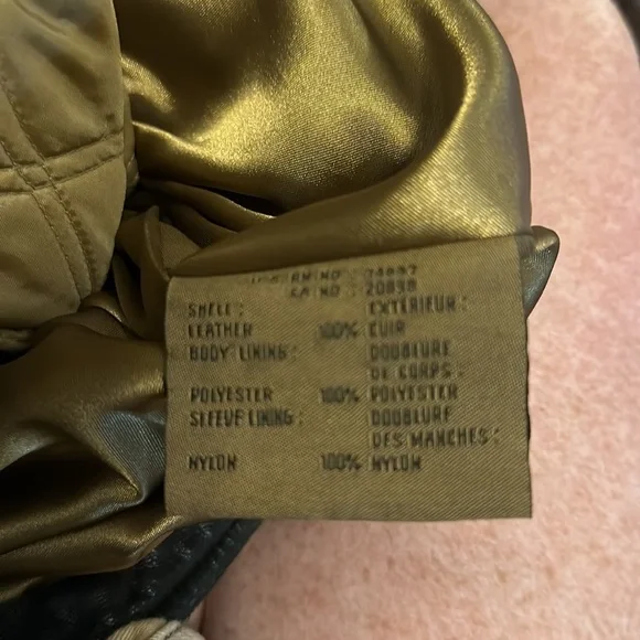 Marc New York Black Leather Jacket - Picture 4 of 7